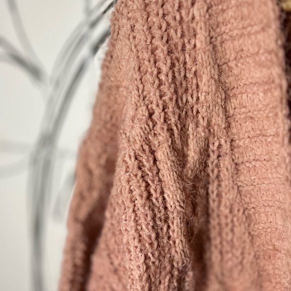 NEW Fate Light Pink Cable Knit Sweater with Pockets, So Soft, Women’s 2X - Picture 2 of 12